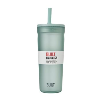 20oz Mint Tumbler with Straw