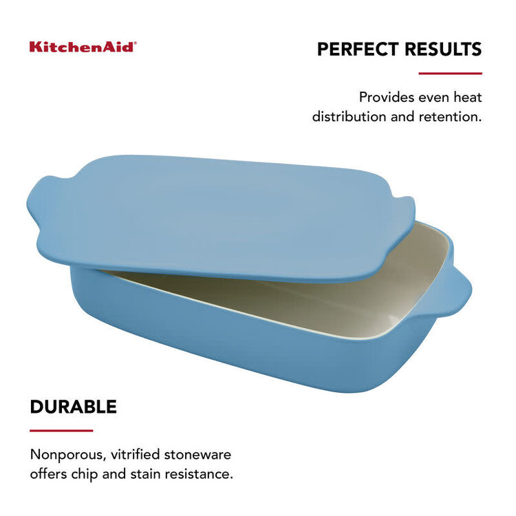 Kitchenaid 4.5 quart Blue Velvet Baking Dish & Lid