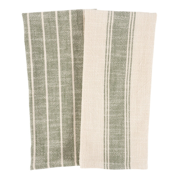 Firenze Olive Dishtowels, set of 2