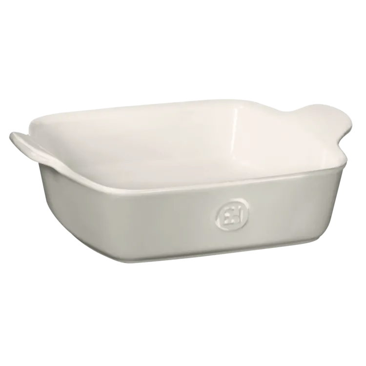 Emile Henry 10.6x9.1" Pearl Grey Baking Dish (2 quart)