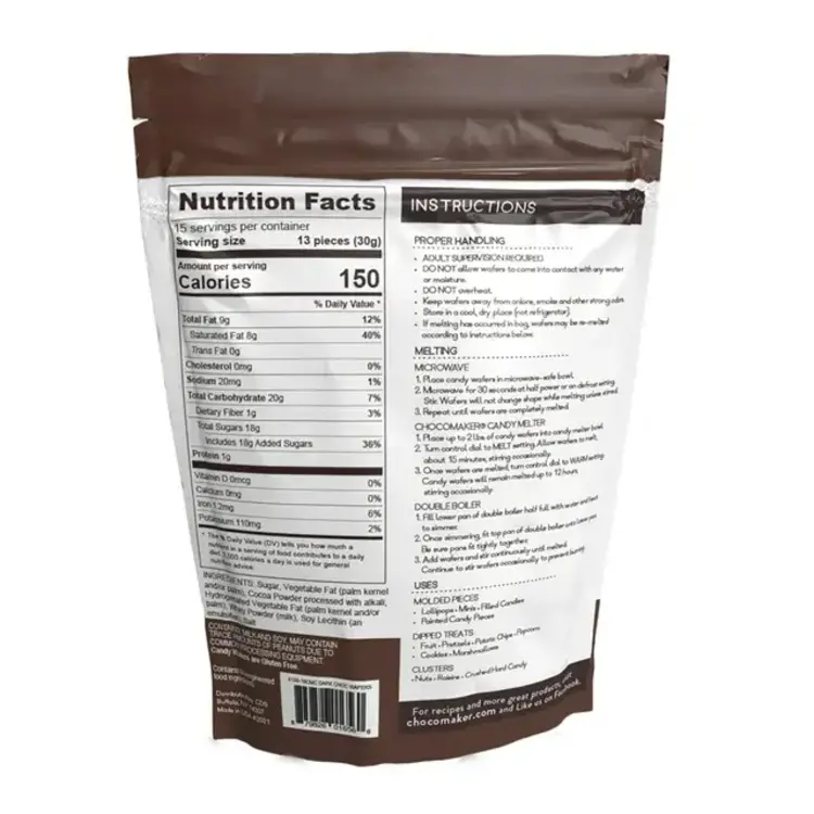 16oz Dark Chocolate Candy Wafers