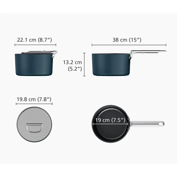 JosephJoseph 2.9 quart Ceramic Sauce Pan