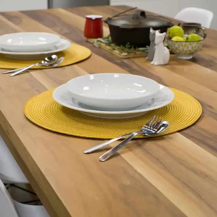 Round Honey Yellow Placemat