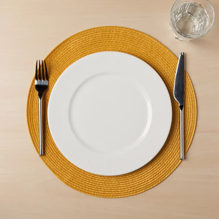 Round Honey Yellow Placemat