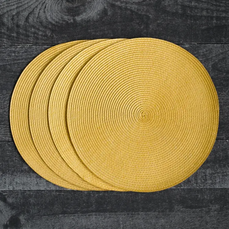 Round Honey Yellow Placemat