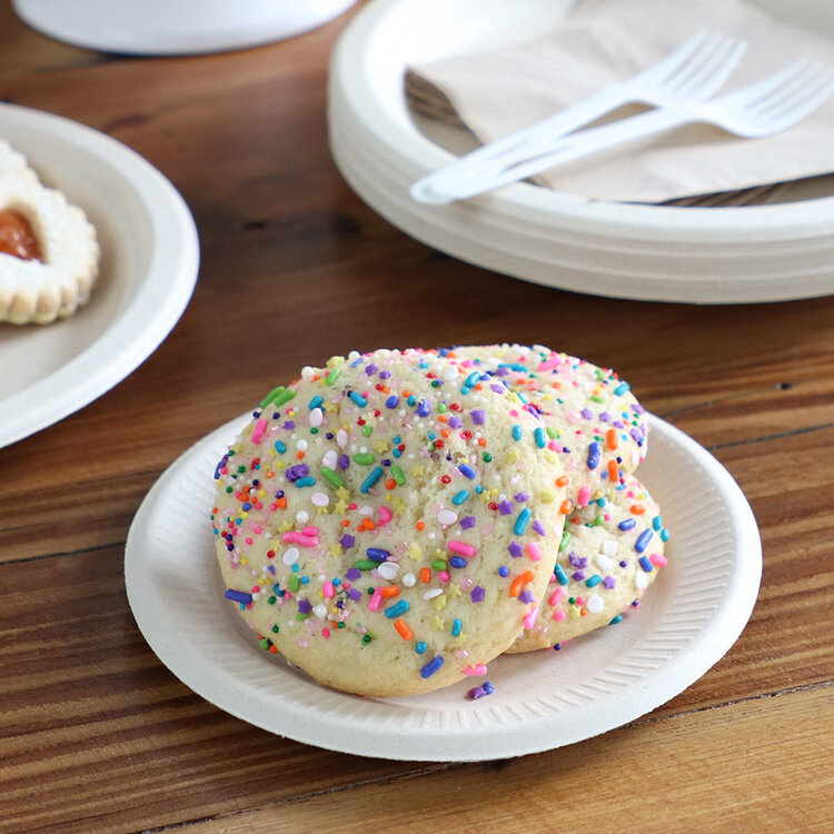 6" Ripple Compostable Plates, set of 50