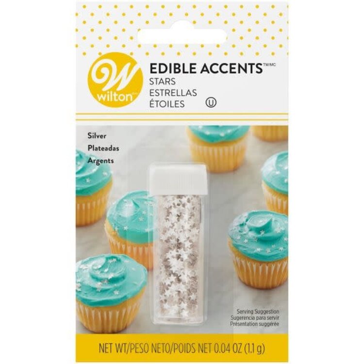 Wilton Silver Stars Edible Glitter
