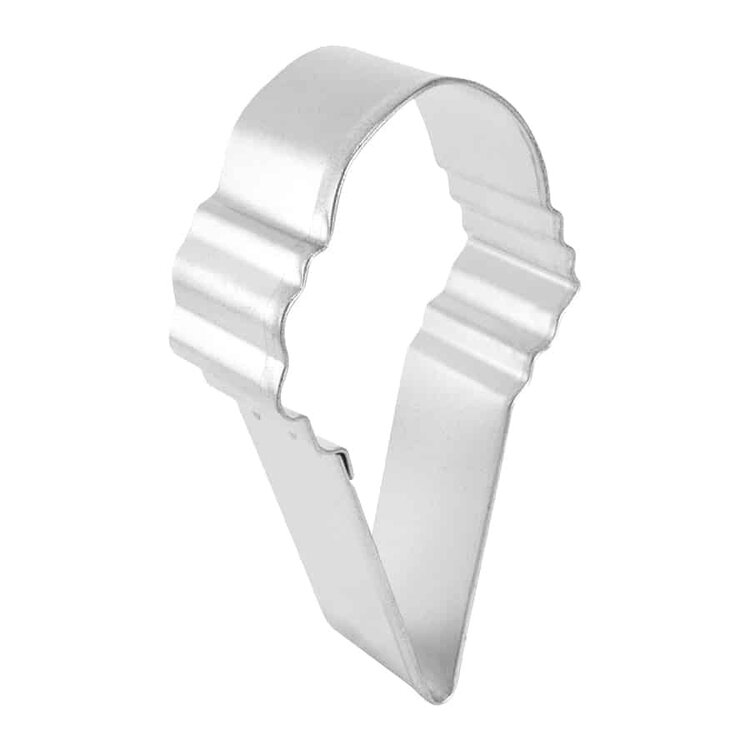 4" Ice Cream Cone Cookie Cutter