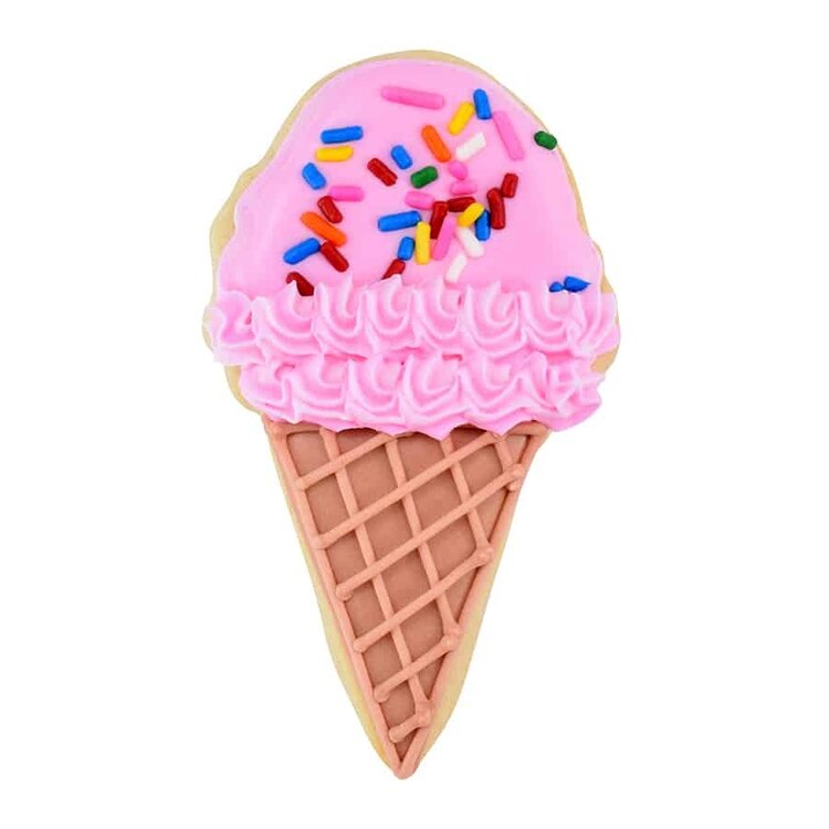 4" Ice Cream Cone Cookie Cutter