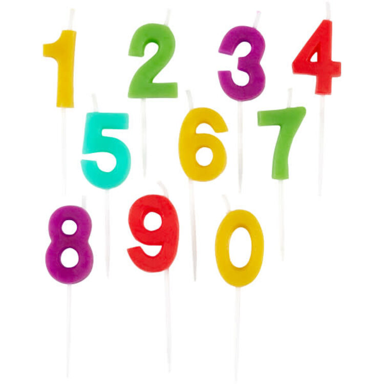 Wilton 0-9 Number Candles, set of 10