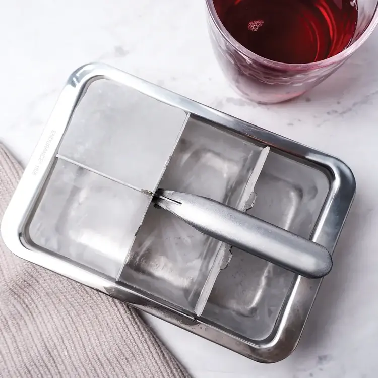 Large Stainless Steel Ice Cube Tray