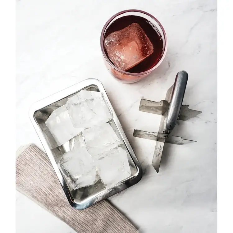 Large Stainless Steel Ice Cube Tray