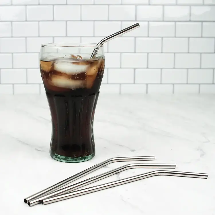 Bent Metal Straws