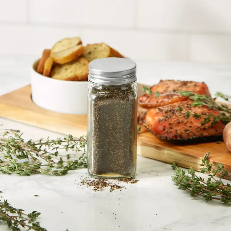 4 oz Square Spice Jar with Shaker Insert