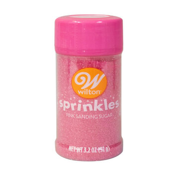 Wilton 3.2oz Pink Sanding Sugar
