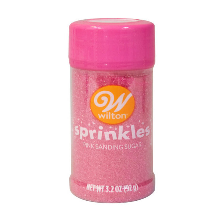 Wilton 3.2oz Pink Sanding Sugar