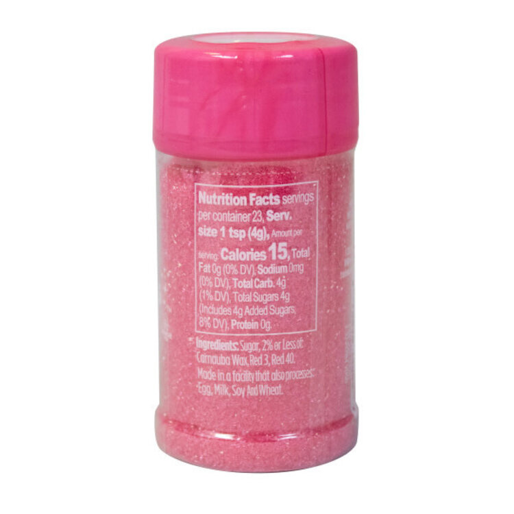Wilton 3.2oz Pink Sanding Sugar