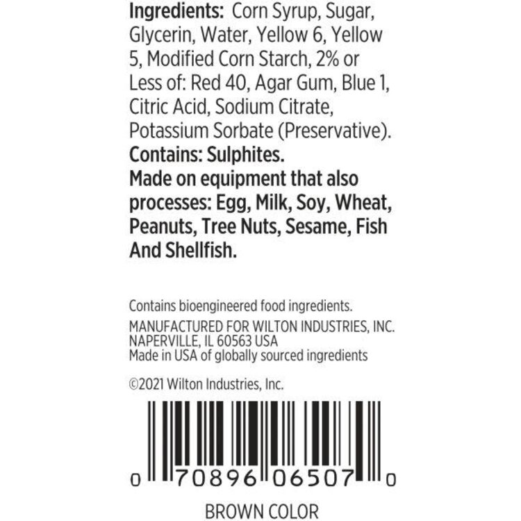 Wilton 1oz Brown Gel Food Color