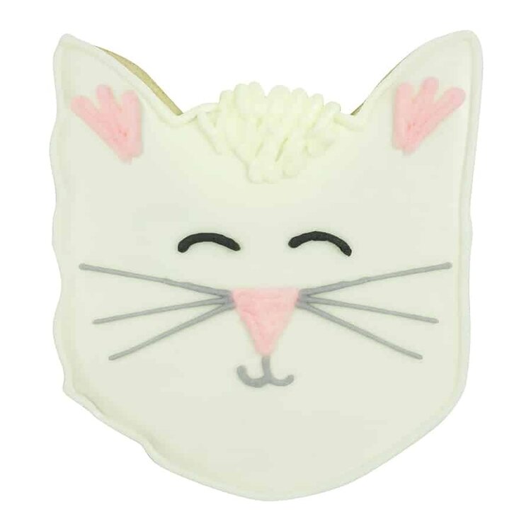 3.5" Black Cat Face Cookie Cutter
