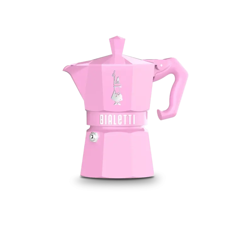 Bialetti Moka 3 cup Pink Espresso Maker