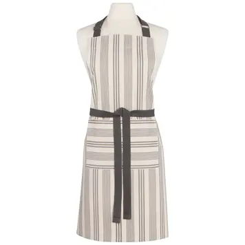 Grey Pencil Stripe Apron