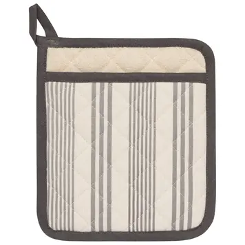 Grey Pencil Stripe Potholder