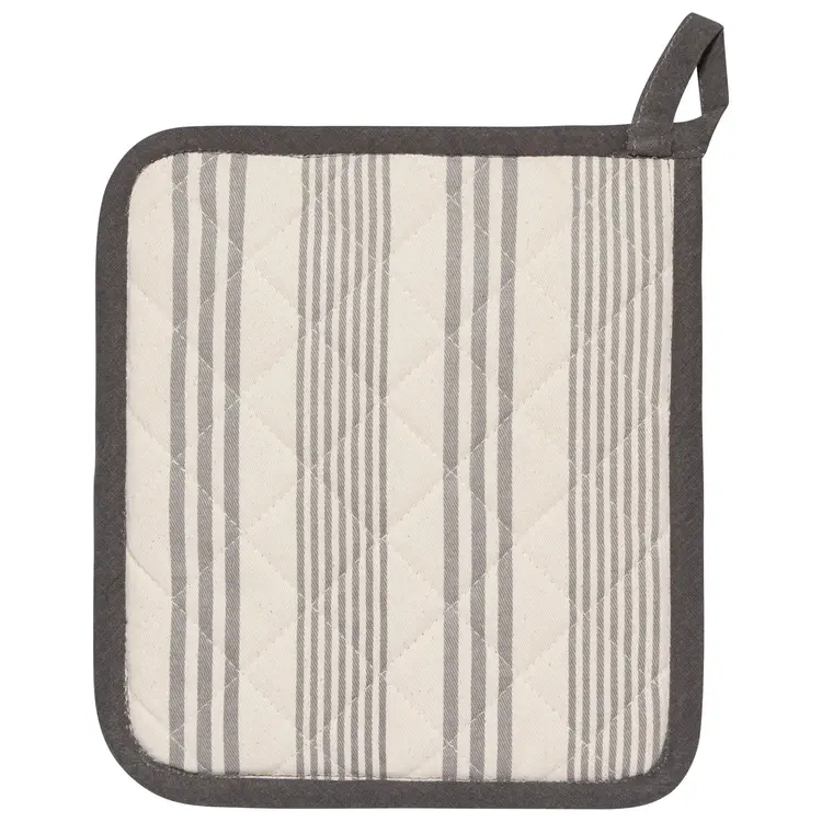 Grey Pencil Stripe Potholder