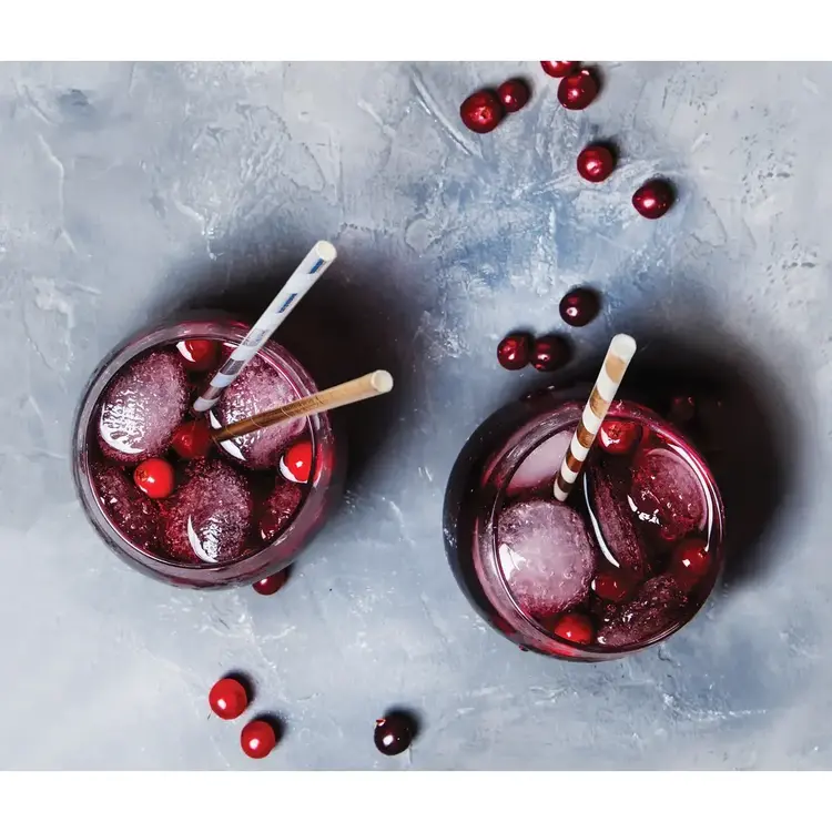 Assorted Metallic Paper Straws, set of 100