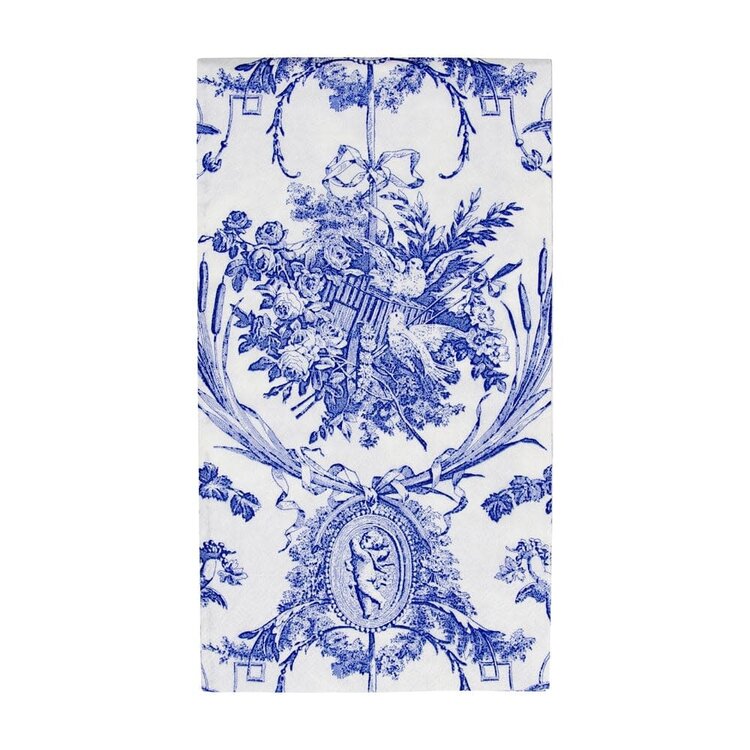 Blue Toile Paper Dinner Napkins