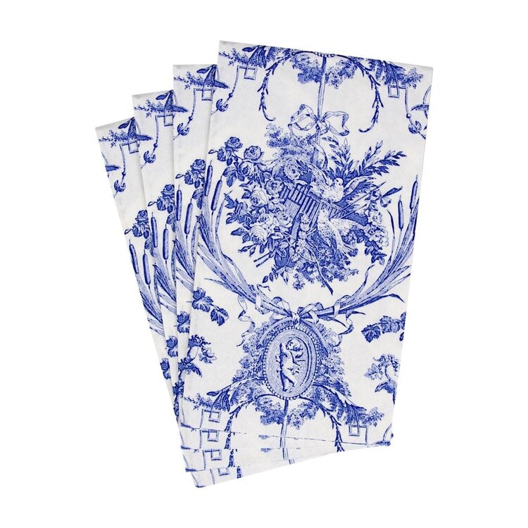 Blue Toile Paper Dinner Napkins