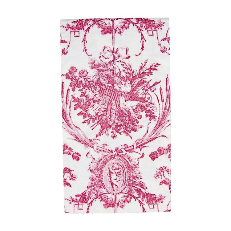 Rose Toile Paper Dinner Napkins