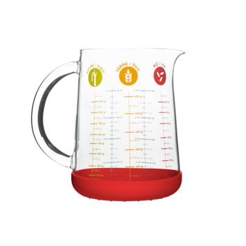 Measuring Jug with Red Handle
