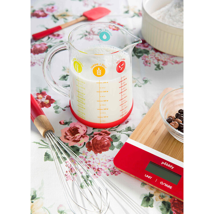 Measuring Jug with Red Handle