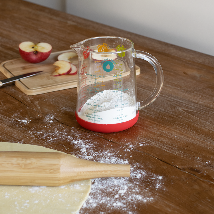 Measuring Jug with Red Handle