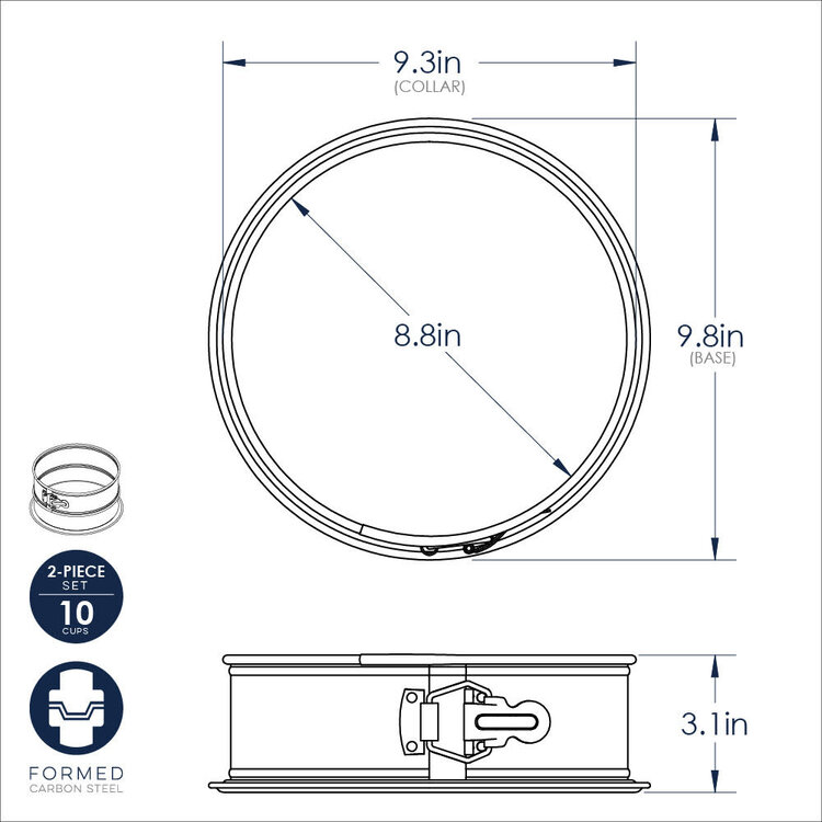 Nordic Ware Nordic Ware 9" Twlight Blue Springform Pan