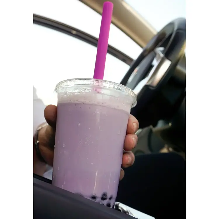 Silicone Smoothie Straws, set of 6