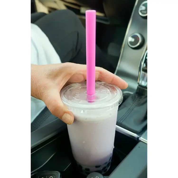 Silicone Smoothie Straws, set of 6