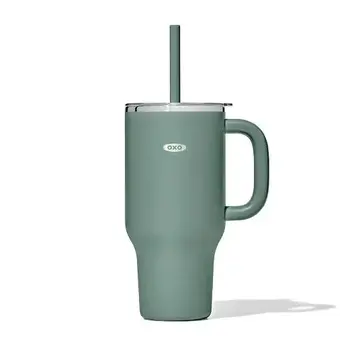 OXO 32oz Jade Water Bottle & Straw