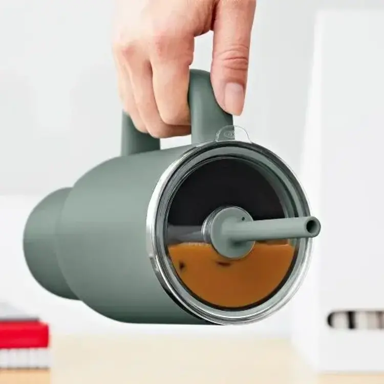 OXO 32oz Jade Water Bottle & Straw