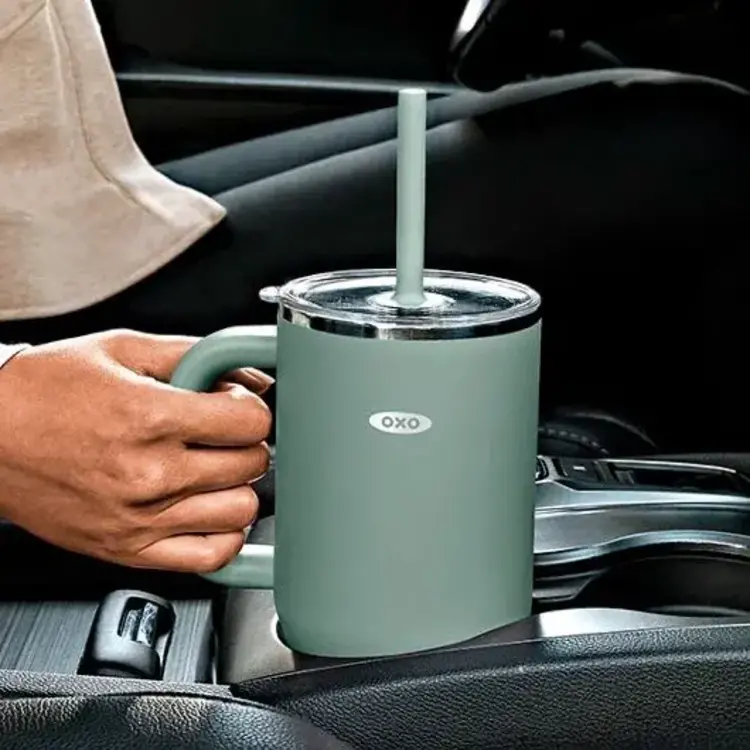 OXO 32oz Jade Water Bottle & Straw