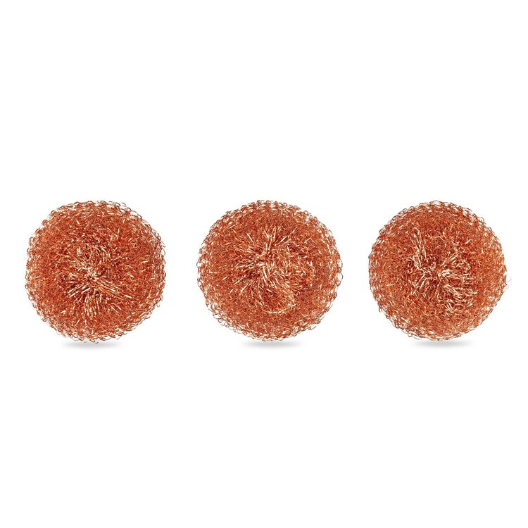 Copper Scrubbers, set of 3