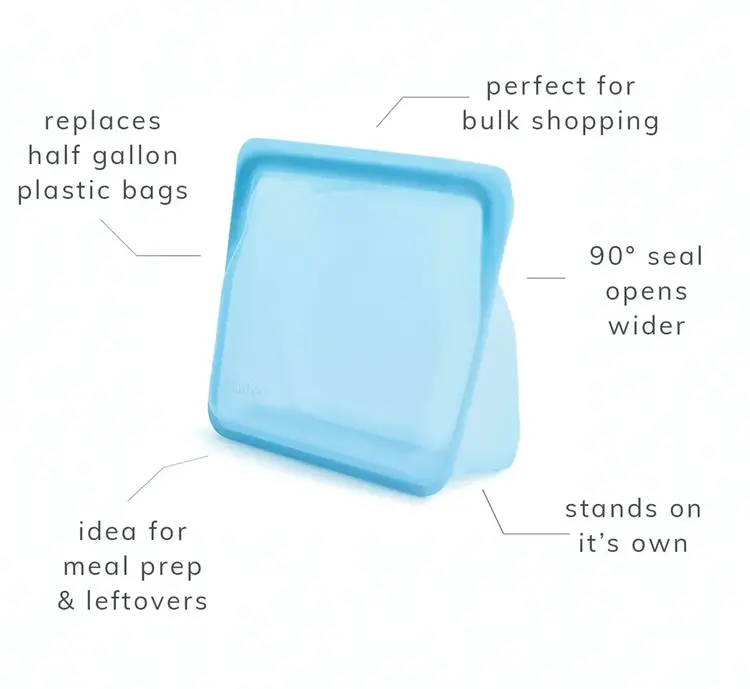 Stasher Stasher 56oz Self-Standing Lavender Storage Bag