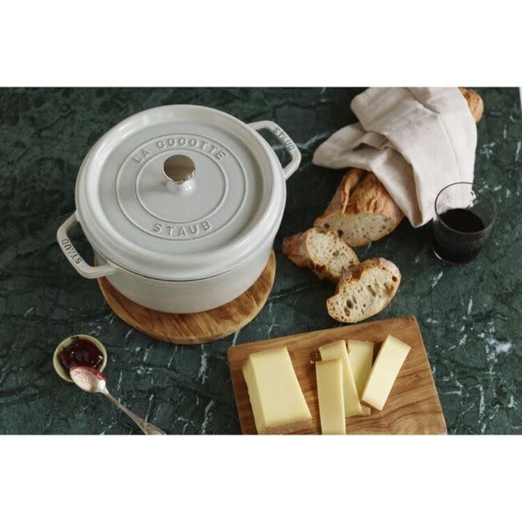 Staub 4 quart White Truffle Dutch Oven