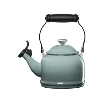 Le Creuset 1.25 quart Sea Salt Whistling Tea Kettle