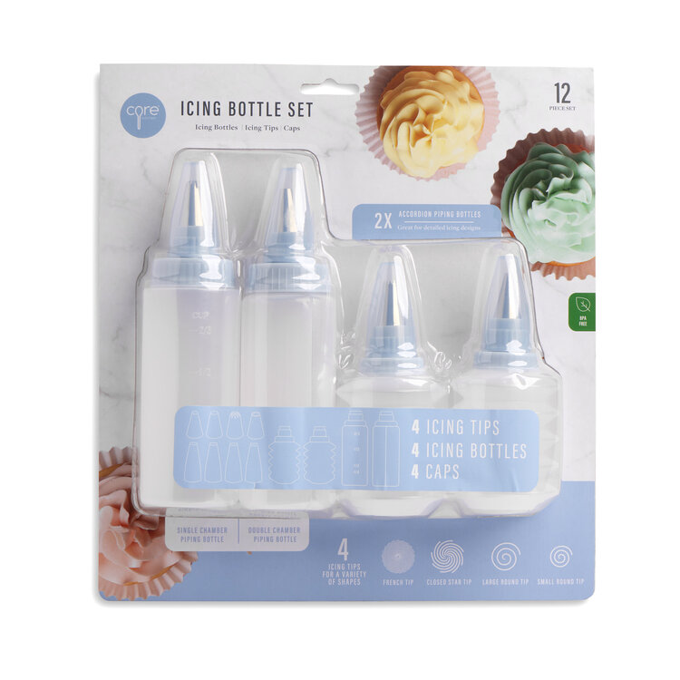 Icing Bottles, set of 4