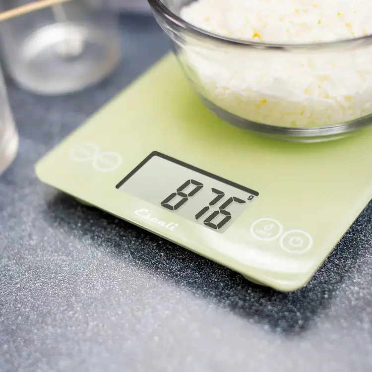 Escali Classic Green Glass Digital Scale