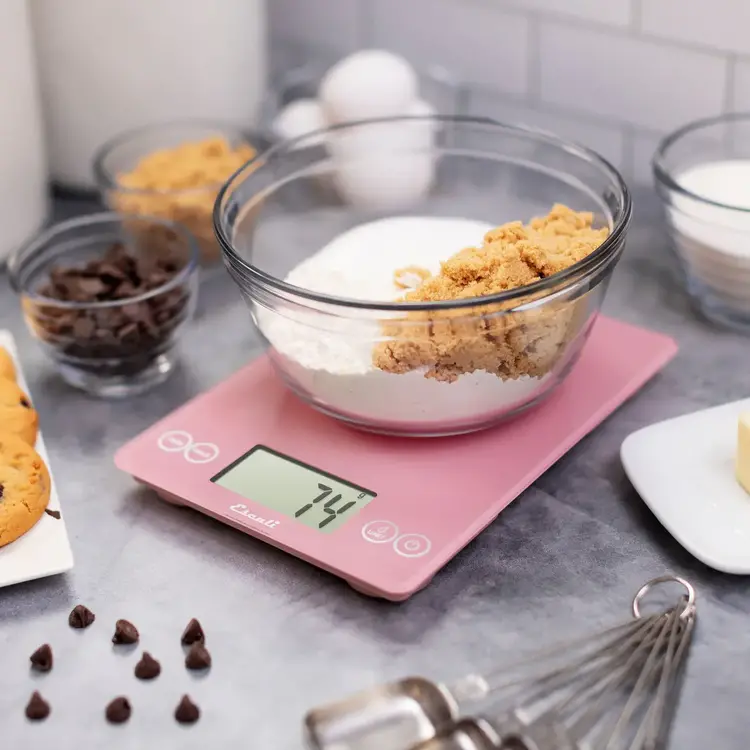 Escali Classic Pink Glass Digital Scale