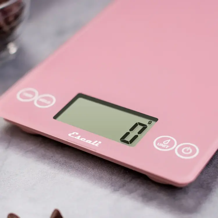 Escali Classic Pink Glass Digital Scale
