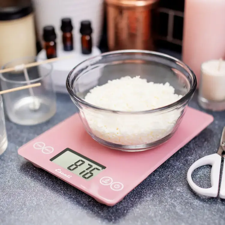 Escali Classic Pink Glass Digital Scale