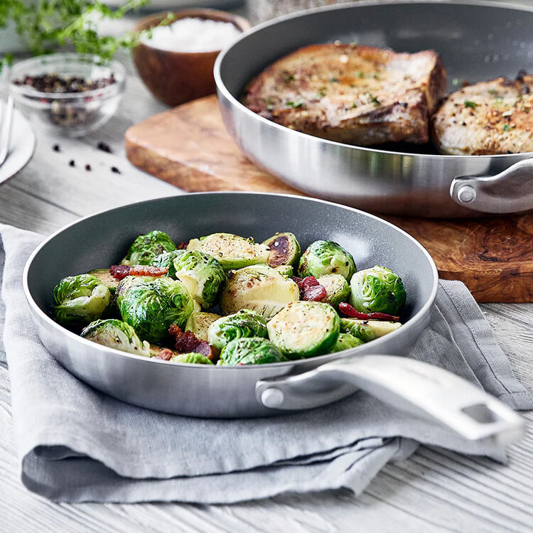 Green Pan 8" Chatham Ceramic Non-Stick & Stainless Steel Frying Pan